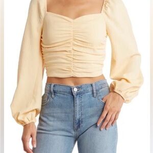 Sophie Rue Women's Peach Ruched Top